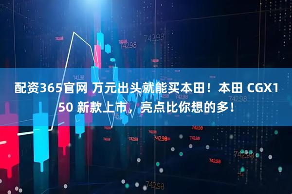 配资365官网 万元出头就能买本田！本田 CGX150 新款上市，亮点比你想的多！
