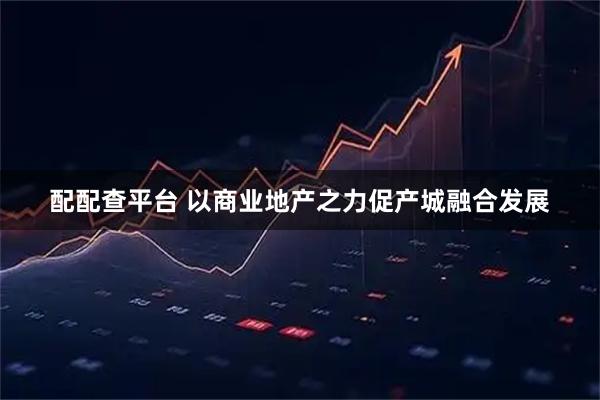 配配查平台 以商业地产之力促产城融合发展